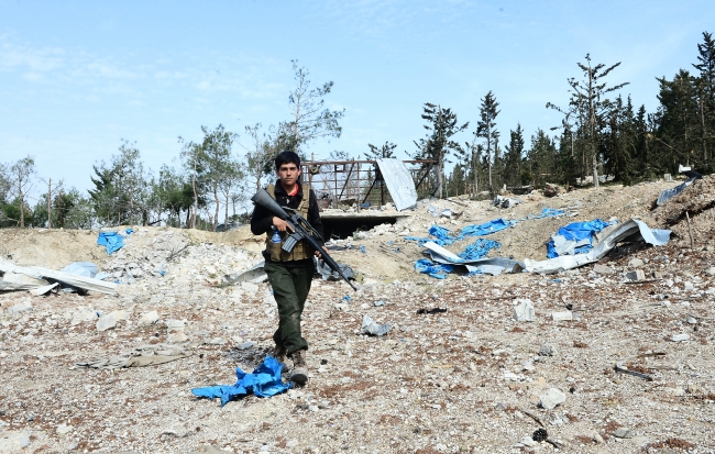 Teröristlerden temizlenen Bafelyon Dağı'ndaki terör kampları görüntülendi